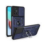 R2Invest Etui ovitek Slide Ring za Xiaomi Redmi Note 11 moder