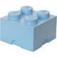 LEGO® škatla za shranjevanje 25x25x18 cm, svetlo modra