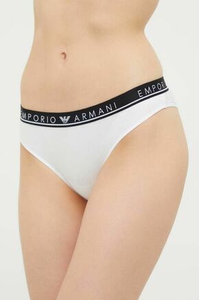 Spodnjice Emporio Armani Underwear 2-pack bela barva - bela. Spodnjice iz kolekcije Emporio Armani Underwear. Model izdelan iz elastične pletenine. V kompletu sta dva para.