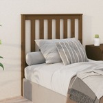 Greatstore Vzglavje postelje, medeno rjava, 96x6x101 cm, masivni borov les