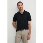Michael Kors polo majica moška volnena črna CT460C47AP