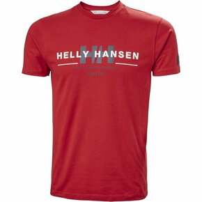 Helly Hansen bombažna majica - rdeča. T-shirt iz zbirke Helly Hansen. Model narejen iz tanka