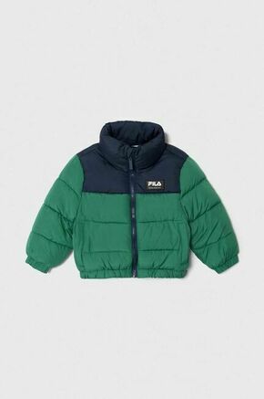 Otroška jakna Fila THELKOW blocked padded jacket zelena barva - zelena. Otroška jakna iz kolekcije Fila. Podložen model