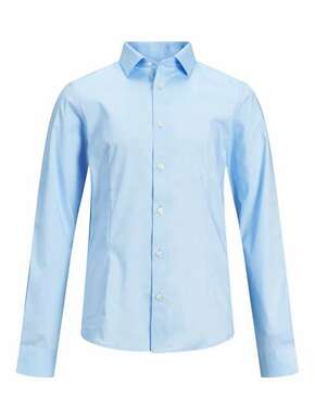 Otroška srajca Jack &amp; Jones - modra. Otroška srajca iz kolekcije Jack &amp; Jones. Model izdelan iz enobarvne tkanine.
