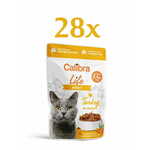 Calibra Life hrana za mačke, Adult, koščki purana v omaki, 28 x 85 g