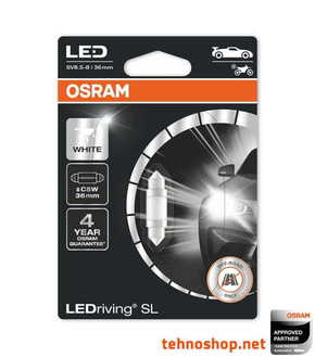 Osram LED žarnica C5W (36 mm) LEDriving® SL 12V 6418DWP-01B