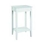 Mørtens Furniture Predalčna mizica Ross, 76 cm, bela