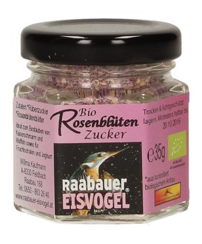 Raabauer Eisvogel BIO sladkor s cvetovi vrtnice - 35 g