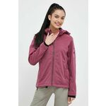 Outdoor jakna CMP roza barva - roza. Outdoor jakna iz kolekcije CMP. Prehoden model, izdelan iz materiala tipa softshell.
