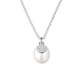 Silvego Elegantna srebrna ogrlica z biseri Ilaria GRP20479PW (veriga, obesek) srebro 925/1000