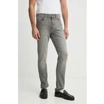 Kavbojke ZADIG&VOLTAIRE - siva. Kavbojke iz kolekcije ZADIG&VOLTAIRE slim kroja, z normalnim pasom. Model izdelan iz elastičnega denima. Izjemno udobna tkanina z visoko vsebnostjo bombaža.
