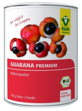 Raab Vitalfood GmbH Bio Guarana v prahu - 140 g