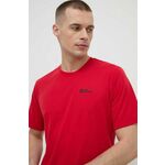 Športna kratka majica Jack Wolfskin Vonnan rdeča barva - rdeča. Športna kratka majica iz kolekcije Jack Wolfskin. Model izdelan iz hitrosušečega materiala.