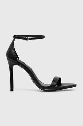 Usnjeni sandali Steve Madden Tecy črna barva
