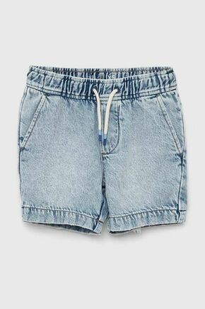 Otroške kratke hlače iz jeansa GAP - modra. Otroški kratke hlače iz kolekcije GAP. Model izdelan iz bombažne tkanine. Izjemno udoben material.