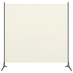 Paravan 1-delni kremno bel 175x180 cm