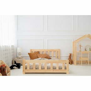Otroška postelja iz masivnega bora 70x160 cm v naravni barvi CPN – Adeko