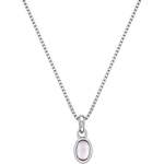 Hot Diamonds Srebrna ogrlica za rojence v oktobru Birthstone DP763 srebro 925/1000
