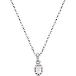 Hot Diamonds Srebrna ogrlica za rojence v oktobru Birthstone DP763 srebro 925/1000