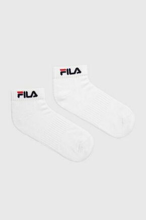 Nogavice Fila 2-pack bela barva - bela. Kratke nogavice iz kolekcije Fila. Model izdelan iz elastičnega materiala. V kompletu sta dva para.
