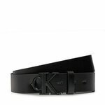 Moški pas Calvin Klein Jeans Ro Mono Plaque Lthr Belt 35Mm K50K511831 Black BEH
