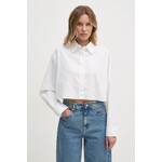 Bombažna srajca Calvin Klein Jeans bež J20J225079