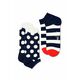 Happy Socks nogavice Big Dot Stripe Low (2-PACK) - bela. Nogavice iz kolekcije Happy Socks. Model izdelan iz elastičnega, vzorčastega materiala. V kompletu sta dva para.