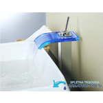 Pipa za kopalnico EYN x013 | Barvita kopalniška armatura za enojni umivalnik (Ročica za odpiranje vode: Palčka)
