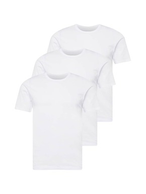 Bombažna kratka majica BOSS bela barva - bela. Lahkotna kratka majica iz kolekcije BOSS. Model izdelan iz tanke