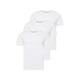 Bombažna kratka majica BOSS bela barva - bela. Lahkotna kratka majica iz kolekcije BOSS. Model izdelan iz tanke, elastične pletenine.