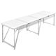 vidaXL Zložljiva aluminijasta miza za kamp. z nastavljivo višino 240 x 60 cm