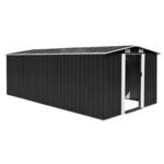 shumee Vrtna lopa 257x489x181 cm kovinska antracitna