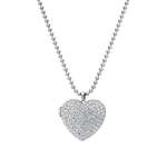 Hot Diamonds Srebrna ogrlica s srčkom Diamond Memories Heart Locket DP770 srebro 925/1000