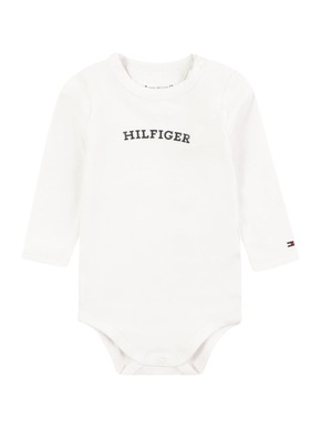Body za dojenčka Tommy Hilfiger - bela. Body za dojenčka iz kolekcije Tommy Hilfiger. Model izdelan iz udobne pletenine.