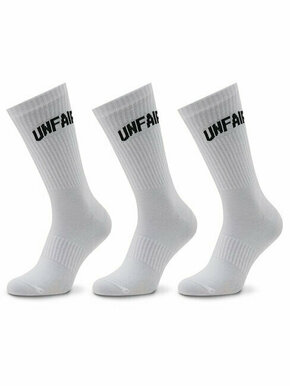 Unfair Athletics Set 3 parov unisex visokih nogavic Curved UNFR22-165 Bela