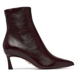 Steve Madden gležnarski čevlji ženski usnjeni Lulah bordo 11003282.WC2