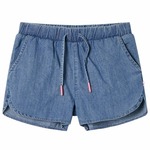 vidaXL Otroške kratke hlače džins modra 104
