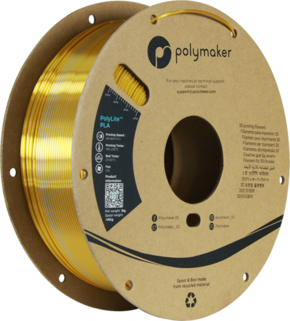 PolyLite Dual Silk PLA Crown Gold-Silver - 1
