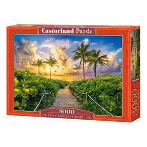 Castorland Puzzle Sončni zahod v Miamiju
