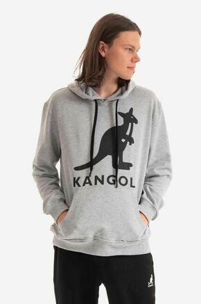 Bombažen pulover Kangol črna barva