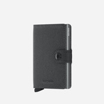 Secrid usnjena denarnica - siva. Majhen portfelja iz kolekcije Secrid. Model izdelan iz naravnega usnja.