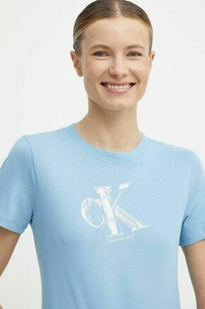 Bombažna kratka majica Calvin Klein Jeans ženska