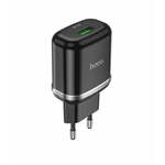 Hoco hišni polnilec adapter z vhodom USB 3.QC za iPhone, Samsung, Huawei, 220V, 18W