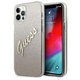 Guess GUHCP12LPCUGLSGO iPhone 12 Pro Max 6,7" zlati trdi ovitek Glitter Gradient Script