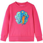 vidaXL Otroški pulover živo roza 92