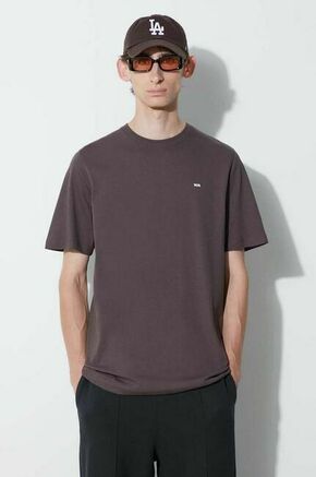 Bombažna kratka majica Wood Wood Essential sami classic t-shirt rjava barva
