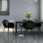 vidaXL Jedilni stoli 4 kosi črne barve PP