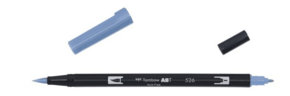 Tombow Obojestranski marker s čopičem ABT - resnično modra