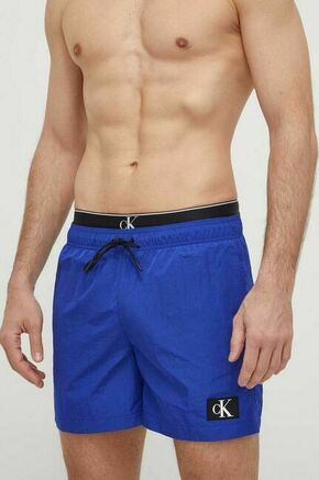 Kopalne kratke hlače Calvin Klein mornarsko modra barva - mornarsko modra. Kopalne kratke hlače iz kolekcije Calvin Klein