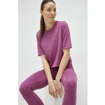 Kratka majica za vadbo Calvin Klein Performance Essentials vijolična barva - vijolična. Kratka majica za vadbo iz kolekcije Calvin Klein Performance. Model izdelan iz hitrosušečega materiala.